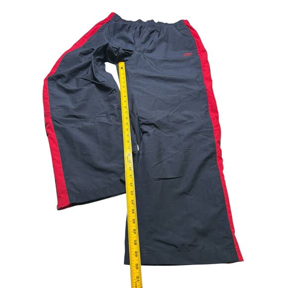 Reebok Vintage Track Pants Men’s XL Black Red Side Stripe Y2K Style Baggy loose - Picture 6 of 8